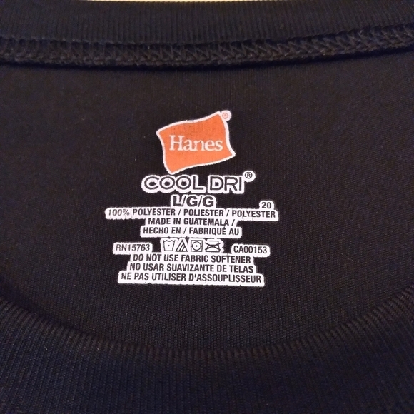 Hanes cool dri men's long sleeve tees size Large - Picture 3 of 6